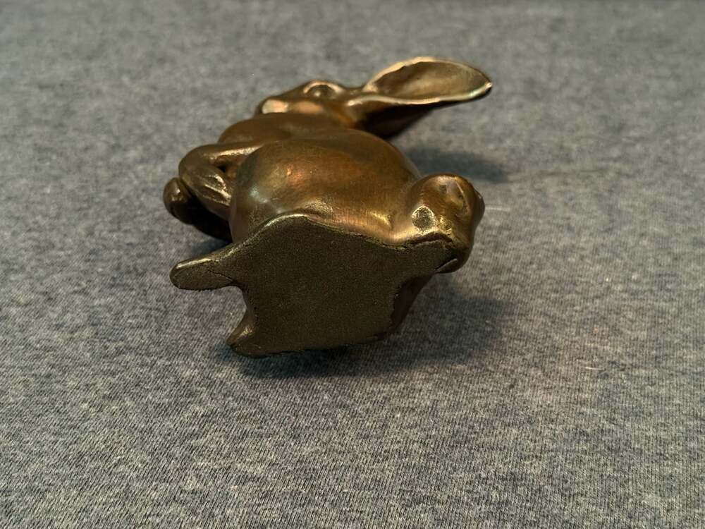 Vintage Cast Bronze Rabbit - Picture 6 of 6